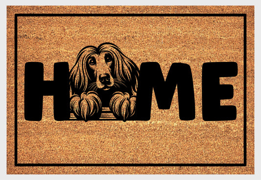 Afghan Hound Home Doormat No.1 - Afghan Hound Welcome Mat - 3 Sizes