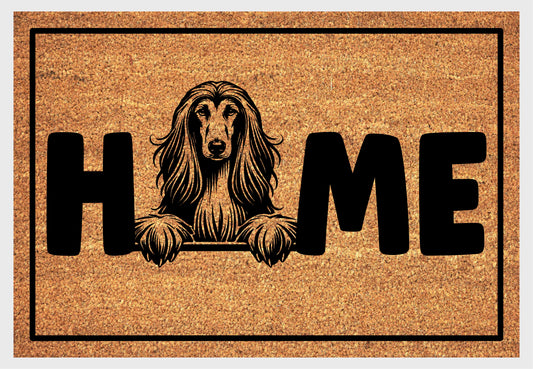 Afghan Hound Home Doormat No.2 - Afghan Hound Welcome Mat - 3 Sizes