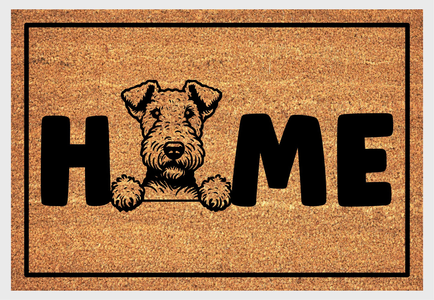 Airedale Terrier Home Doormat No.2 - Airedale Terrier Welcome Mat - 3 Sizes