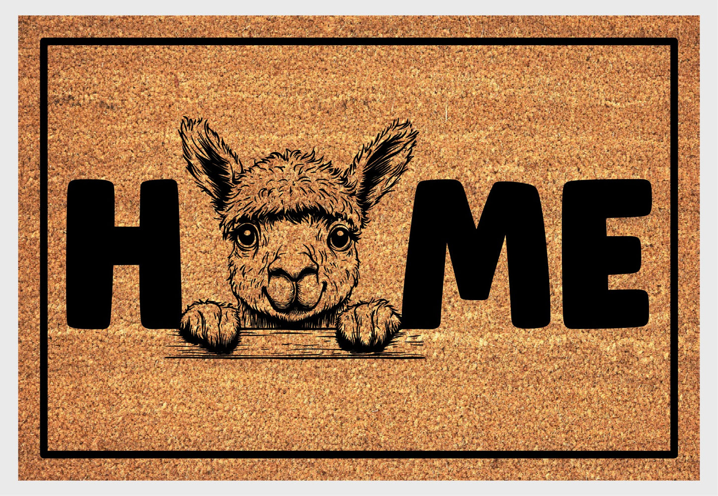 Alpaca Home Doormat No.1 - Alpaca Welcome Mat - 3 Sizes