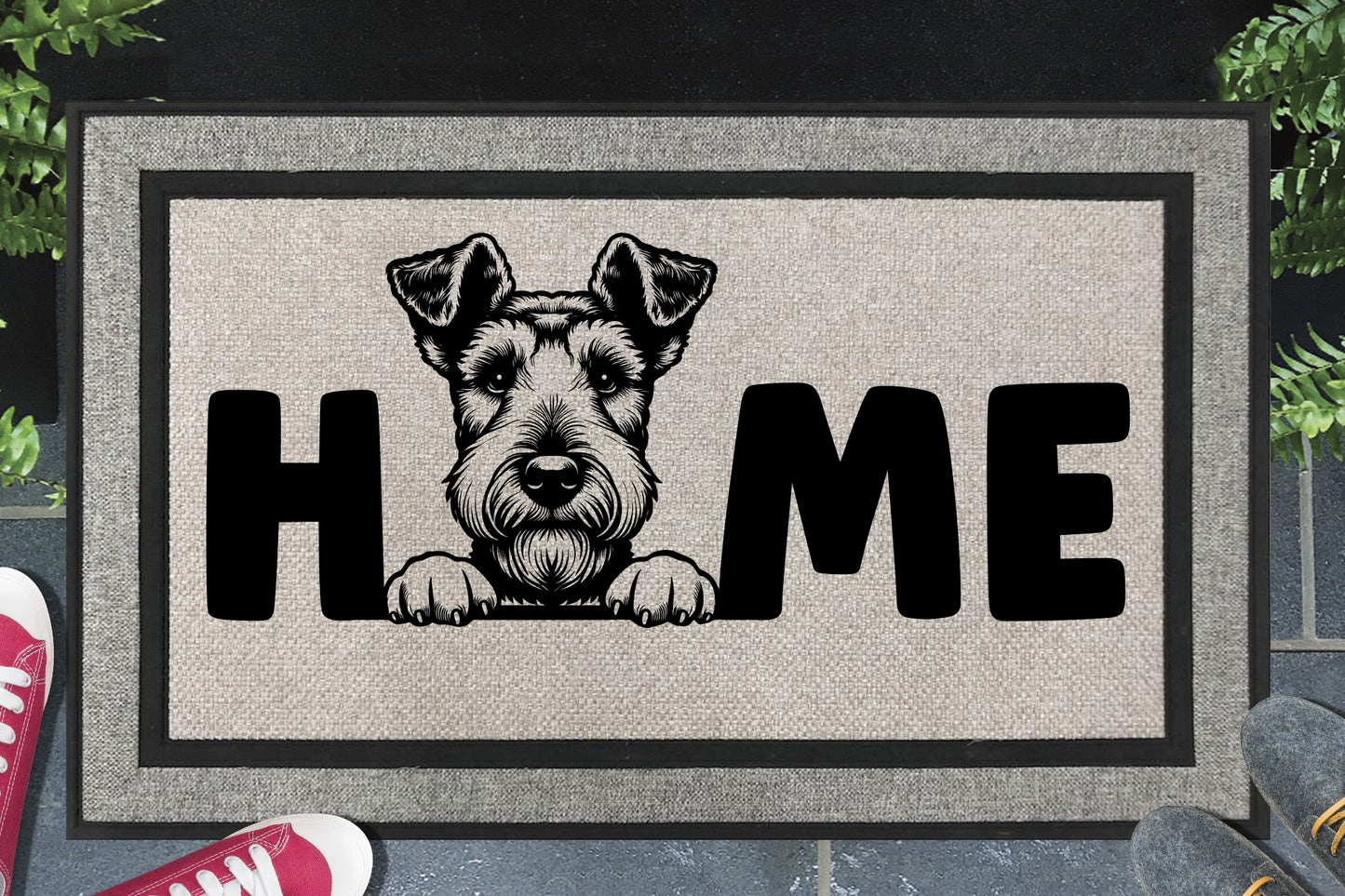 Airedale Terrier Home Doormat No.1 - All Weather Welcome Mat - 18" x 30"