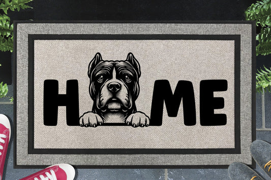 American Bully Home Doormat No.2 - All Weather - American Bully Welcome Mat - 18" x 30"